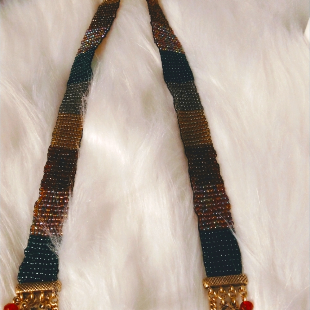 Multi Color Beaded Necklace - Picture 7 of 7